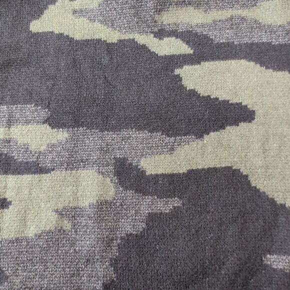 Cable & Gauge camo print open front hooded cardigan, size XL - Picture 4 of 7